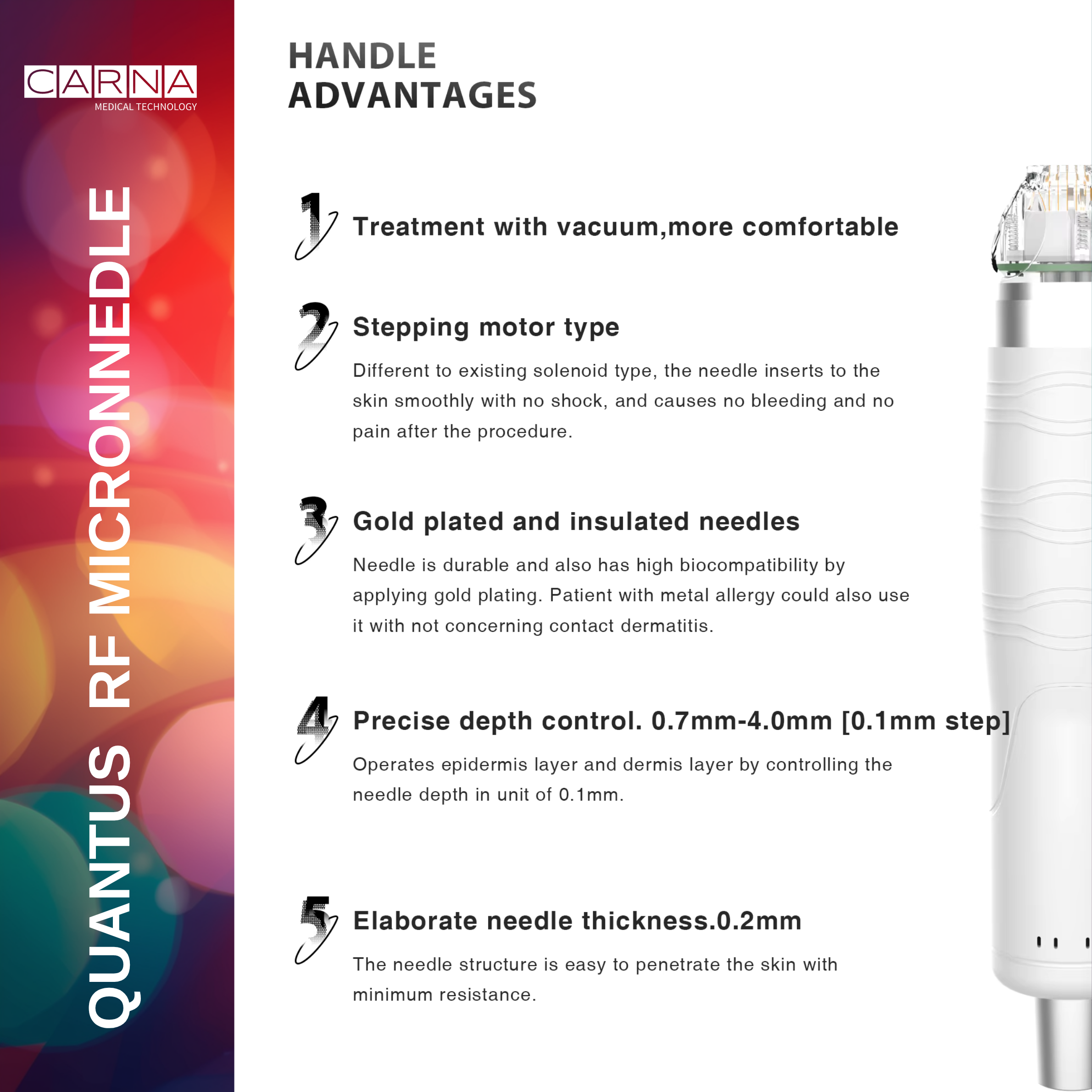 Quantus RF Microneedle – Gold RF Skin Tightening 1 3